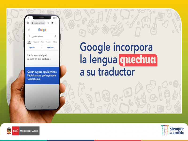 Lenguas indígenas quechua y aimara ahora está en el traductor Google translate.