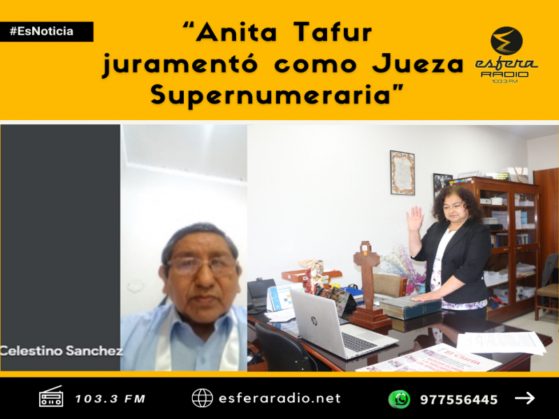 Anita Tafur juramentó como Jueza Supernumeraria del Juzgado de Paz Letrado de Chachapoyas.