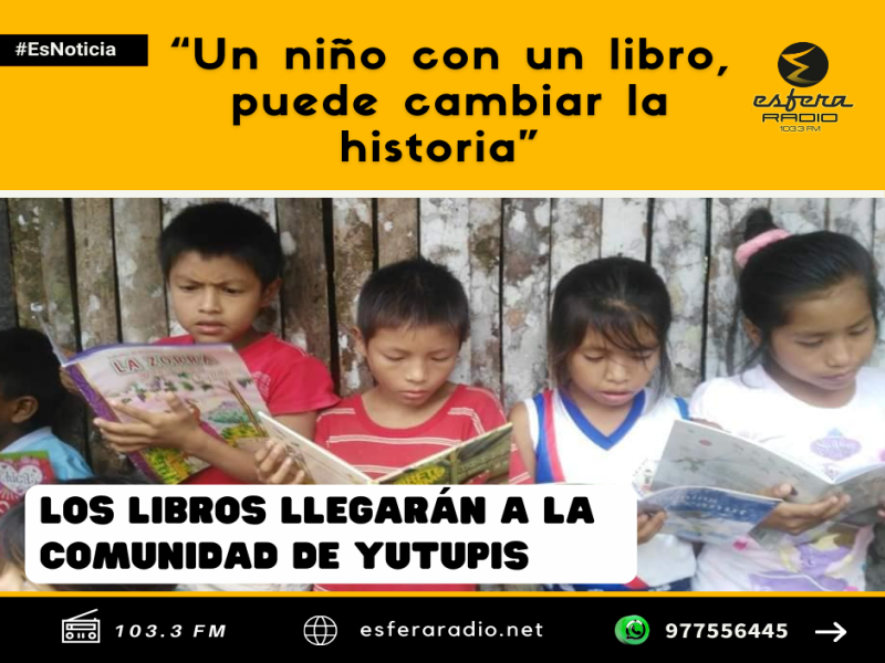 “Un niño con un libro puede cambiar la historia”
