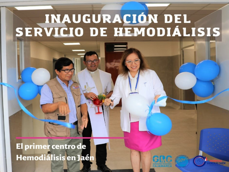 Hospital de Jaén inauguró servicio de hemodiálisis.