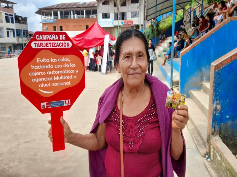 Amazonas: Más de 200 nuevas familias Awajún del programa Juntos ya cuentan con tarjeta de débito