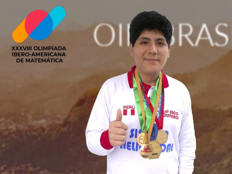 Joven peruano logra medalla en Iberoamericano de Matemática y suma 14 a nivel internacional