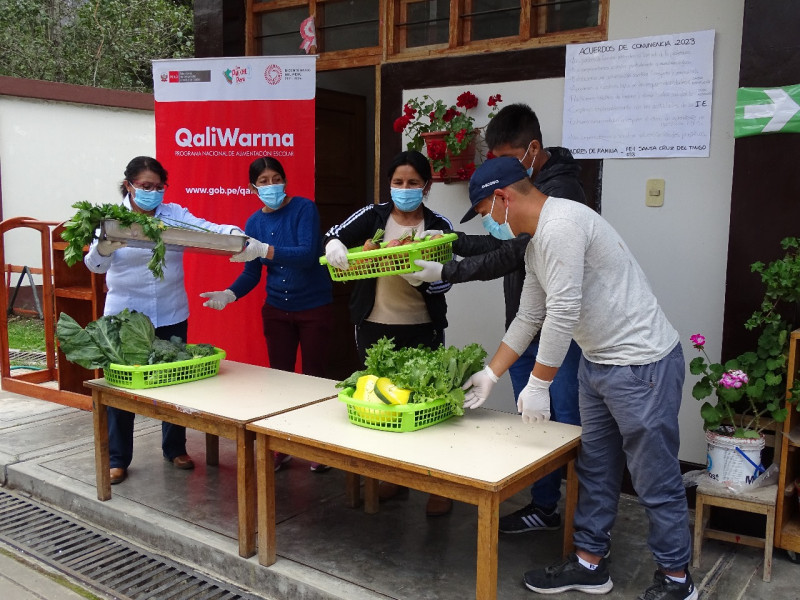 Amazonas: Qali Warma promueve la entrega de alimentos frescos en el distrito de Molinopampa