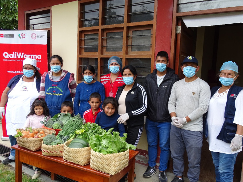 Amazonas: Qali Warma promueve la entrega de alimentos frescos en el distrito de Molinopampa