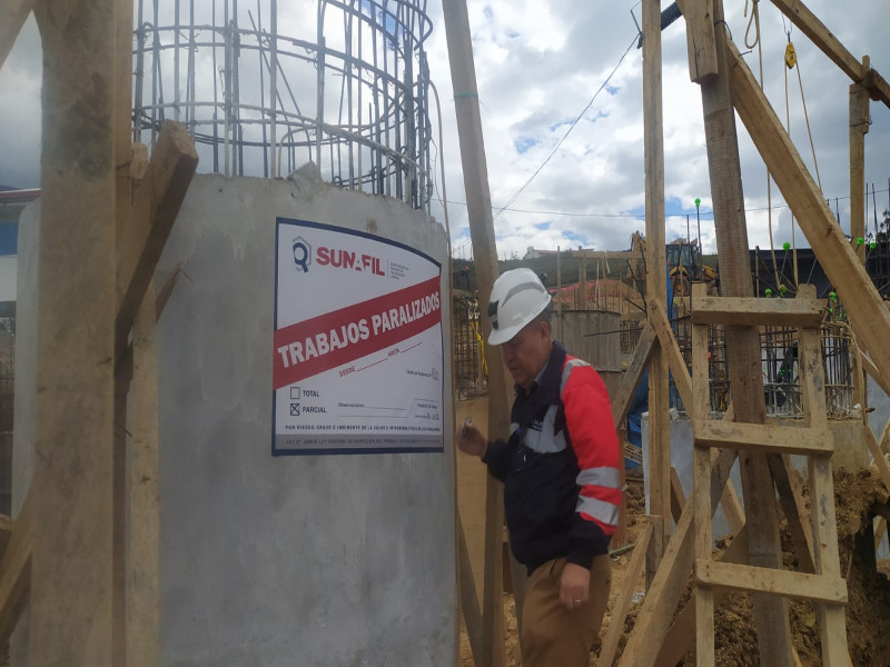 Intendencia de la Sunafil en Amazonas paraliza obra por peligro inminente de trabajadores de construcción civil