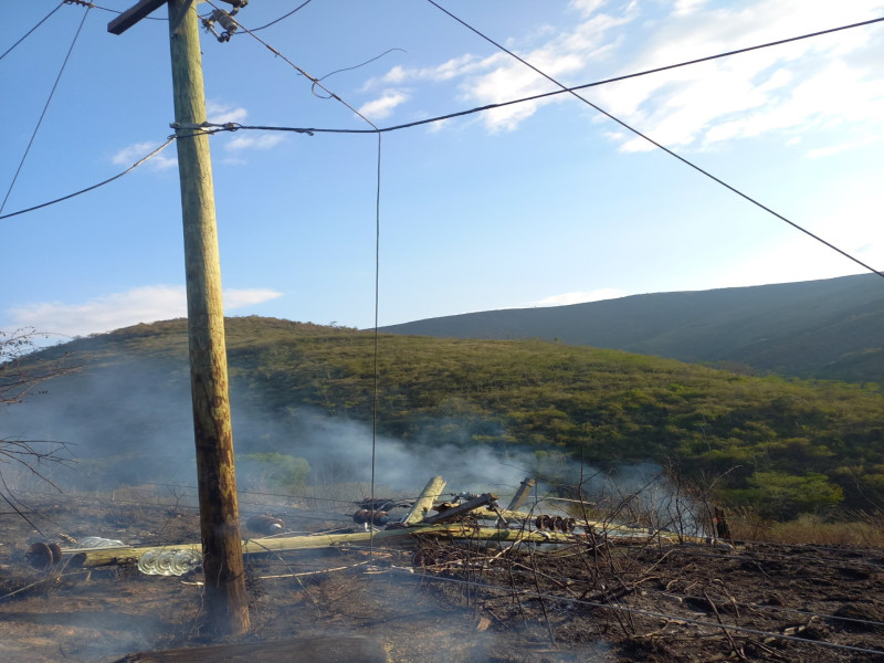 ¡Cuidado! incendios forestales son un peligro para la vida y el servicio electrónico