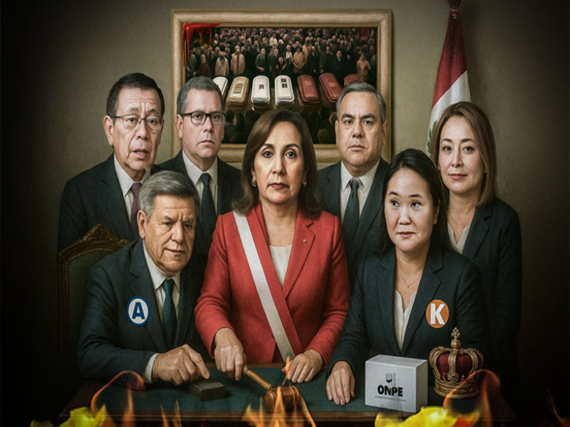 Destrucción, repartijas de poder y mentiras en un gobierno de facto.