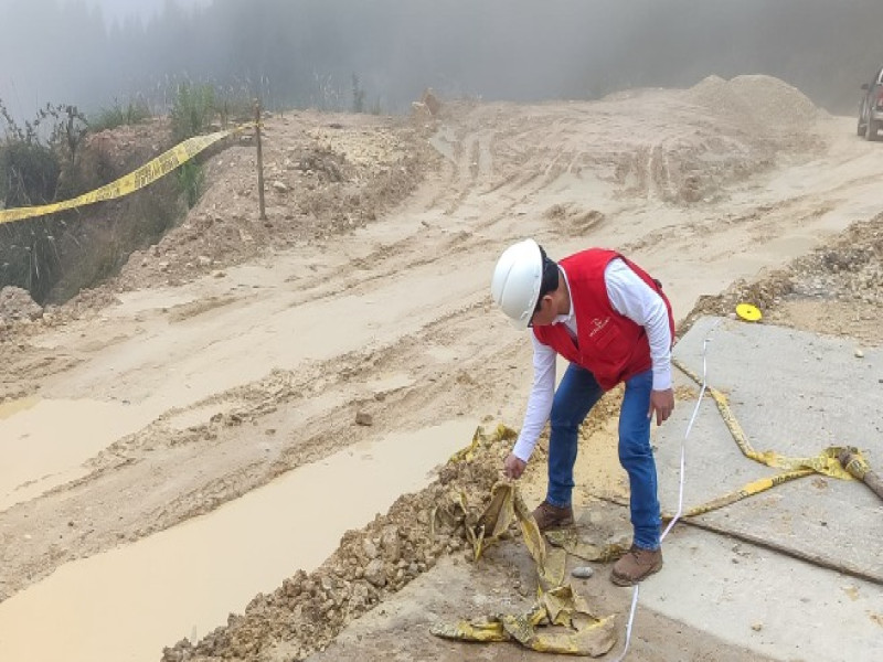 Detectan graves deficiencias en obra vial de Lámud por casi s/ 20 millones