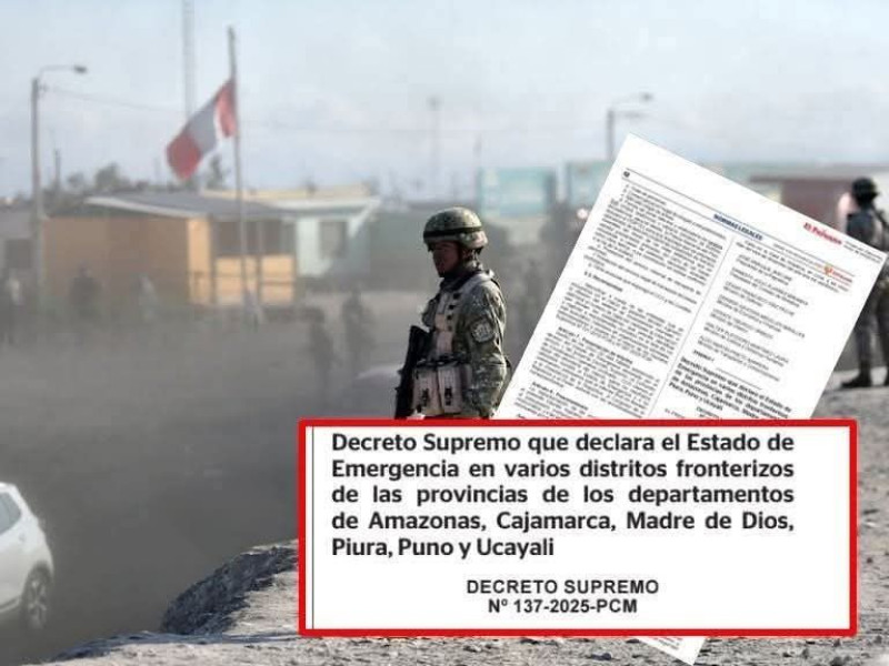 Estado de Emergencia en tres distritos de Amazonas.