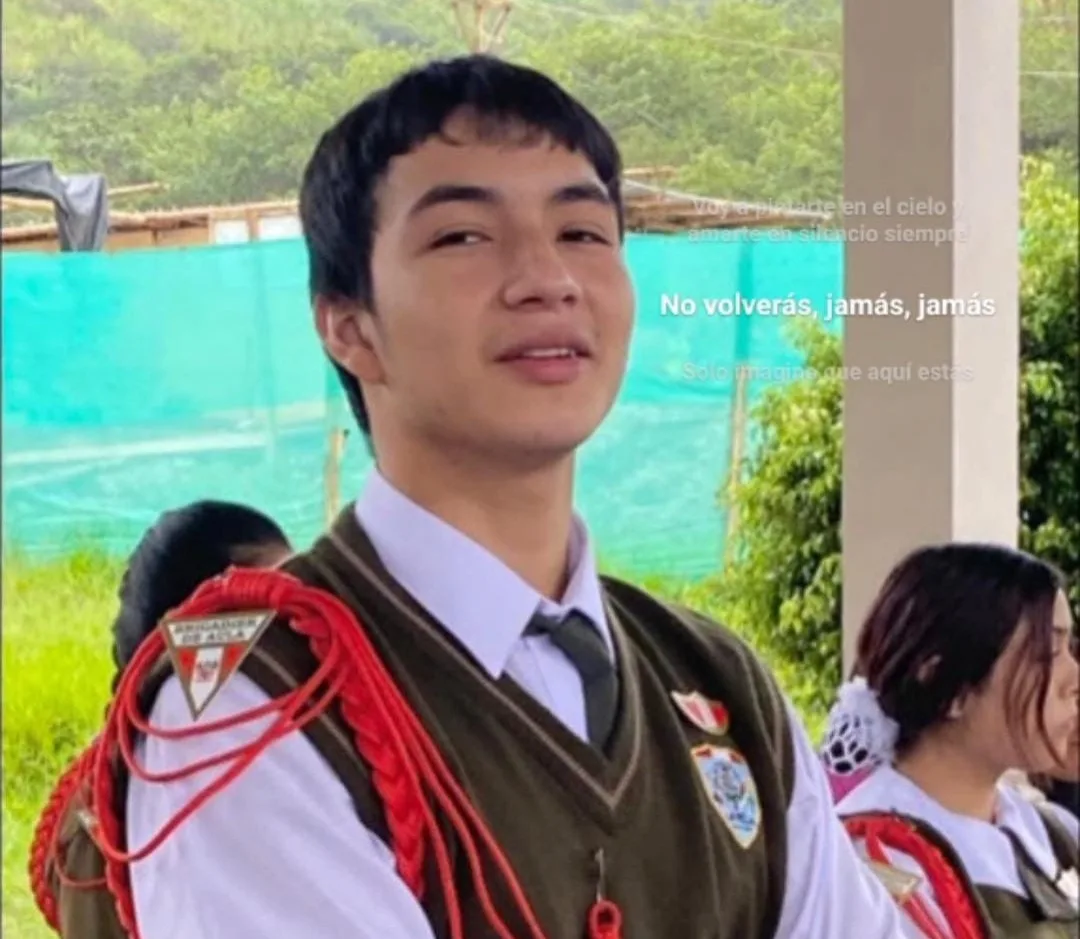 Fallece destacado estudiante de 15 años tras accidente de tránsito.