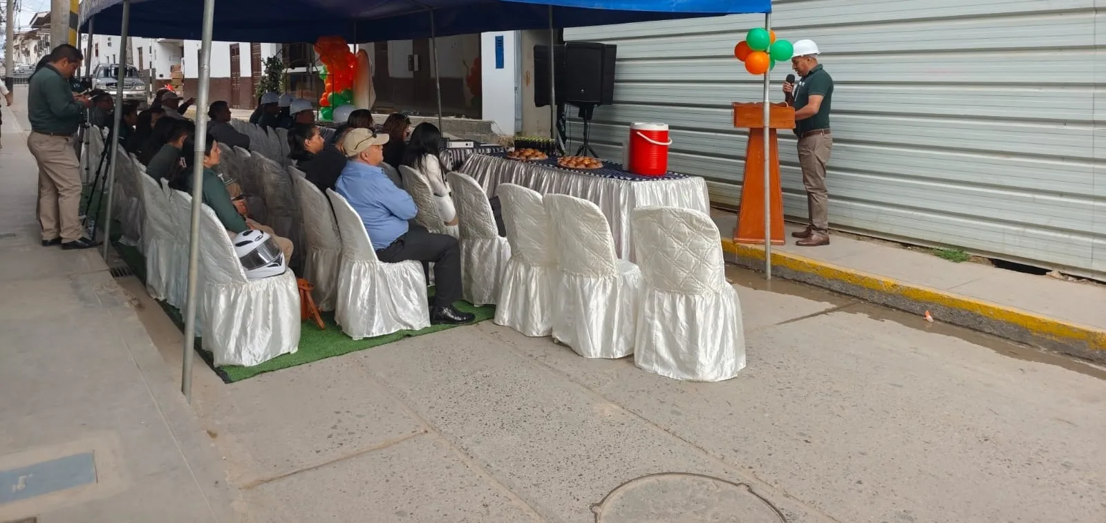 Cooperativa Santo Cristo de Bagazán coloca primera piedra de su nuevo local en Chachapoyas