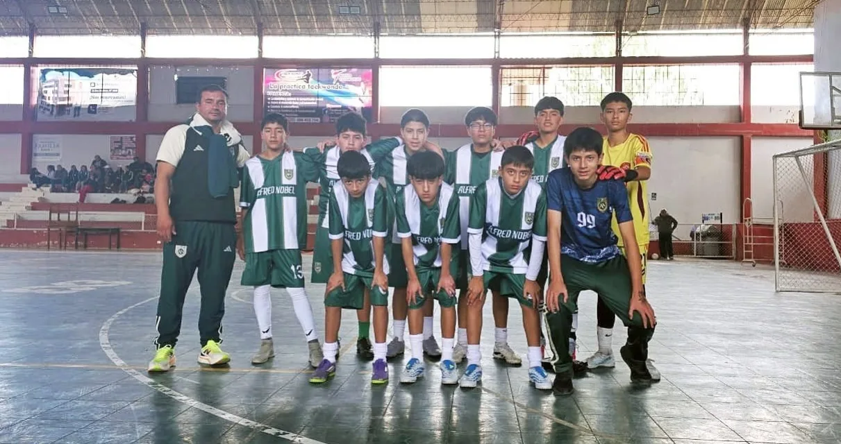 Alfred Nobel se corona campeón local en futsal masculino de los Juegos Escolares 2026